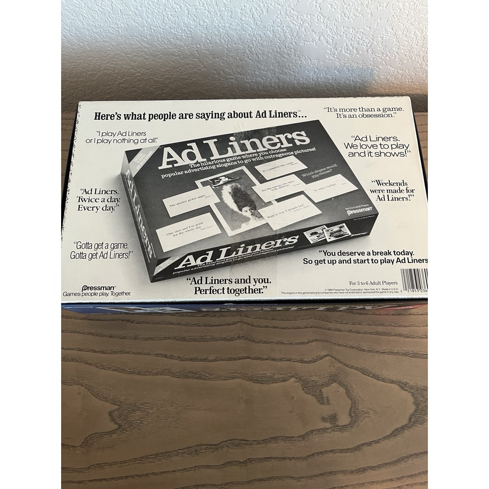 Vintage AD LINERS Board Party Game Pressman Adult Funny- All Pieces Excellent - Picture 6 of 10